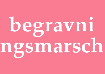 Synonym begravningsmarsch