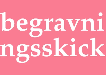 Synonym begravningsskick