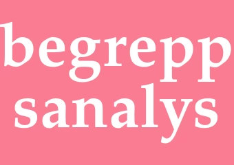 Synonym begreppsanalys