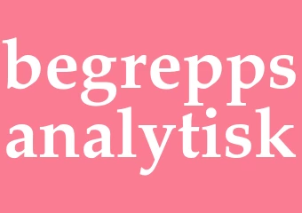 Synonym begreppsanalytisk