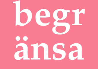 Synonym begränsa