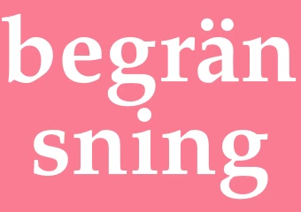 Synonym begränsning