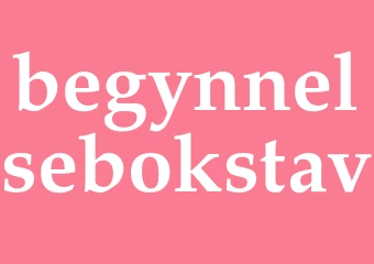 Synonym begynnelsebokstav