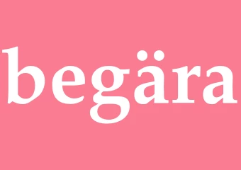Synonym begära