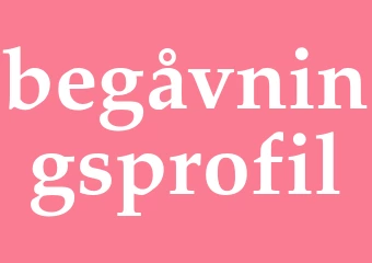 Synonym begåvningsprofil