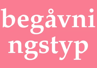 Synonym begåvningstyp