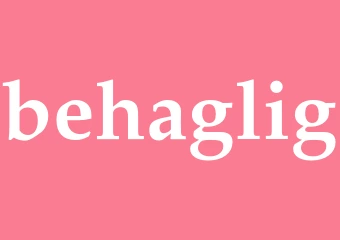 Synonym behaglig