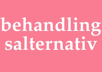 Synonym behandlingsalternativ