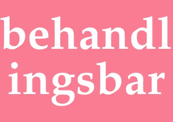 Synonym behandlingsbar