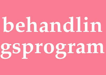 Synonym behandlingsprogram