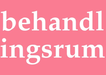 Synonym behandlingsrum