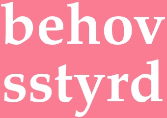 Synonym behovsstyrd