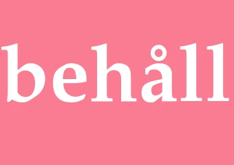 Synonym behåll