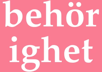 Synonym behörighet