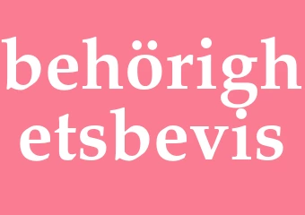 Synonym behörighetsbevis