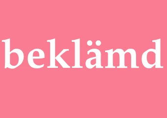 Synonym beklämd