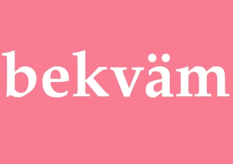 Synonym bekväm