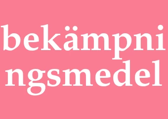 Synonym bekämpningsmedel