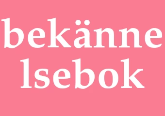 Synonym bekännelsebok