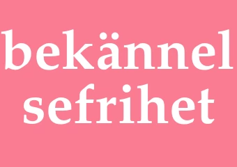 Synonym bekännelsefrihet
