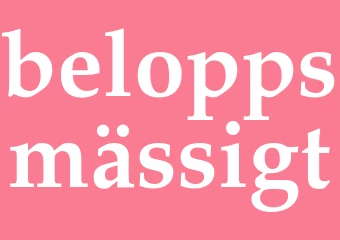 Synonym beloppsmässigt