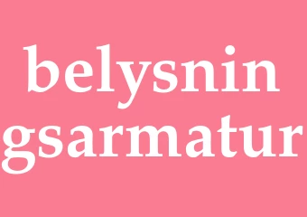 Synonym belysningsarmatur