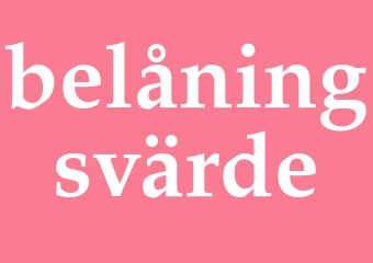 Synonym belåningsvärde