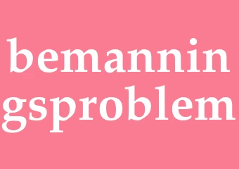 Synonym bemanningsproblem