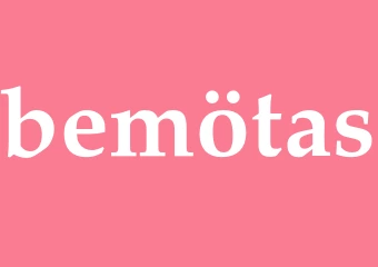 Synonym bemötas