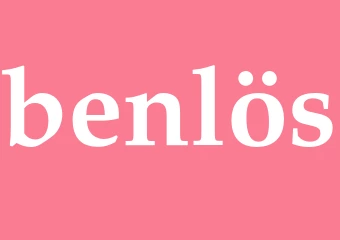 Synonym benlös