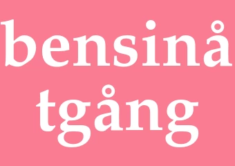 Synonym bensinåtgång