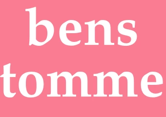 Synonym benstomme