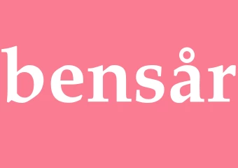 Synonym bensår