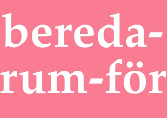 Synonym bereda rum för