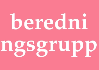Synonym beredningsgrupp