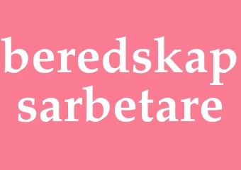 Synonym beredskapsarbetare