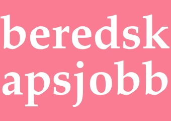 Synonym beredskapsjobb