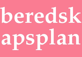 Synonym beredskapsplan