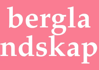 Synonym berglandskap
