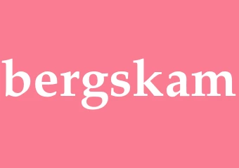 Synonym bergskam