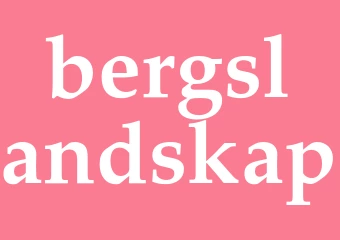 Synonym bergslandskap