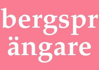 Synonym bergsprängare