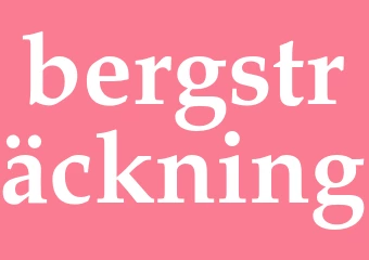 Synonym bergsträckning