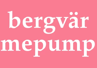 Synonym bergvärmepump