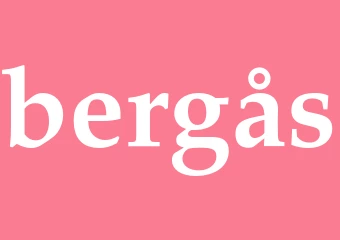 Synonym bergås