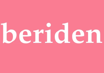 Synonym beriden