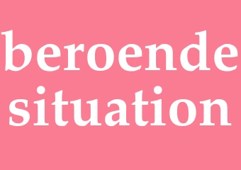 Synonym beroendesituation