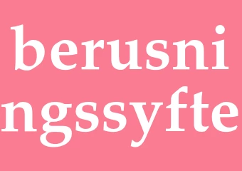 Synonym berusningssyfte