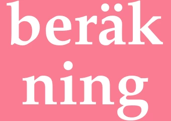 Synonym beräkning