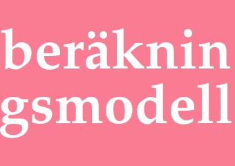 Synonym beräkningsmodell